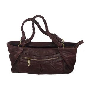 HOBO International Distressed Leather Shoulder Bag